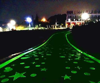 glow in the dark pathway