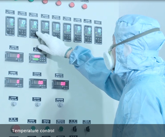 control the calcination of glow powder