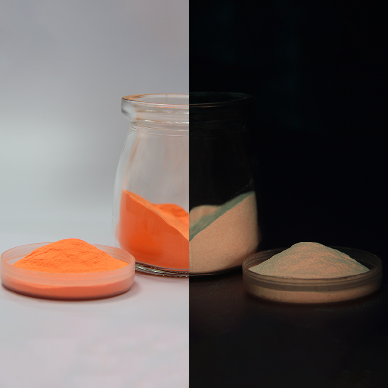 CPO-398 Colored Orange Powder 20um Particle Size Long Effect Non-toxic Non-radioactive Glow Powder